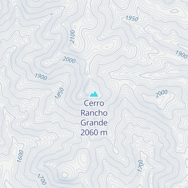 Map of Cerro Rancho Grande