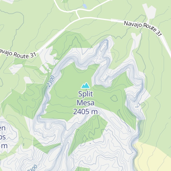 Map of Split Mesa