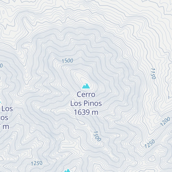 Map of Cerro Los Pinos