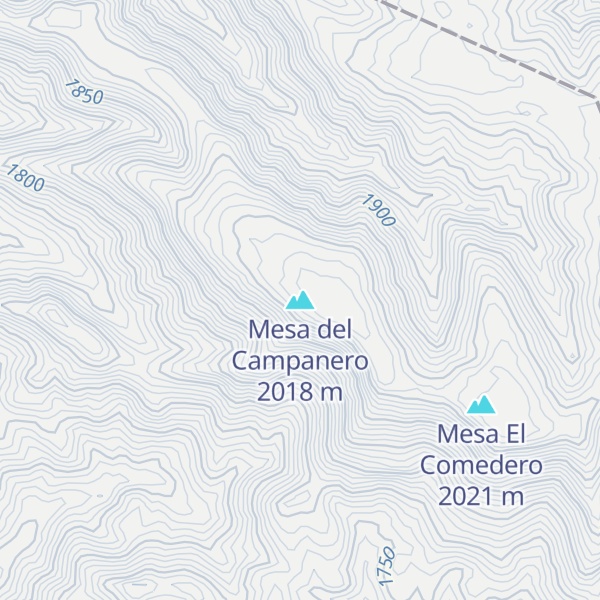 Map of Mesa del Campanero