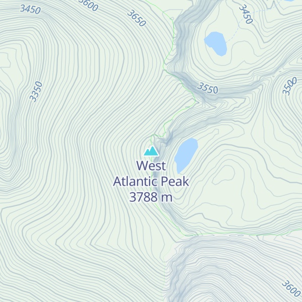 Map of West Atlantic Peak