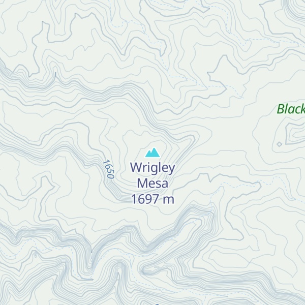 Map of Wrigley Mesa