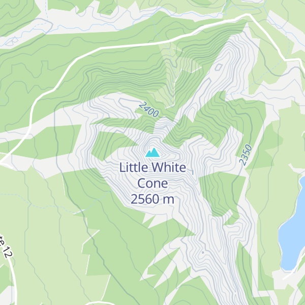 Map of Little White Cone