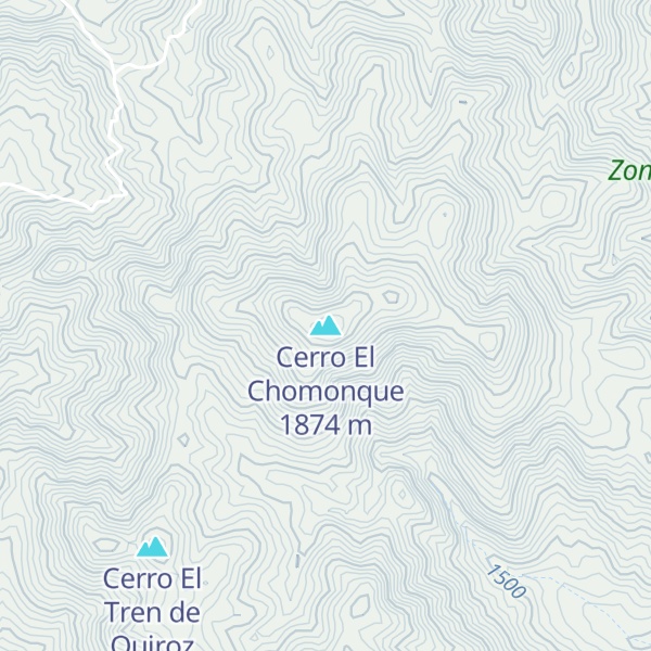 Map of Cerro El Chomonque