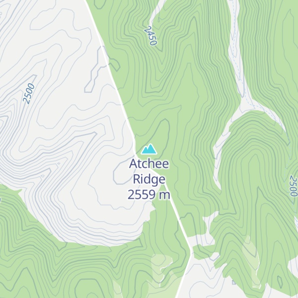 Map of Atchee Ridge