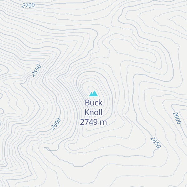 Map of Buck Knoll
