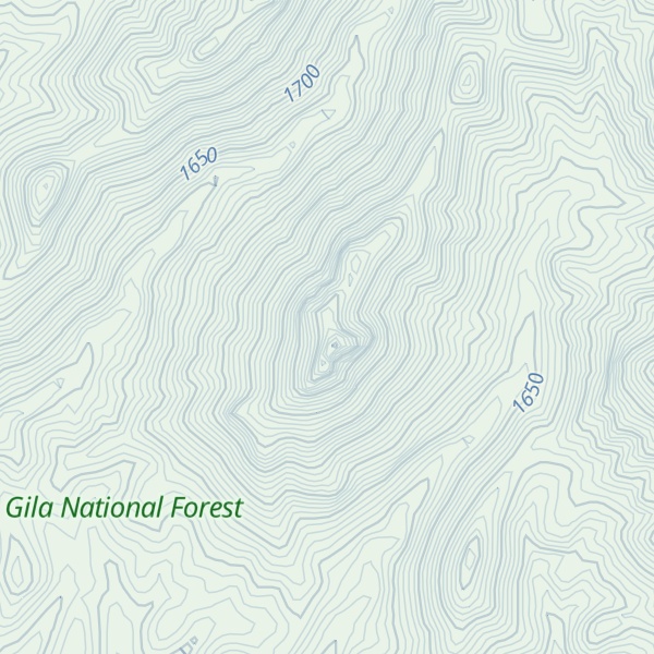 Map of Winchester Peak