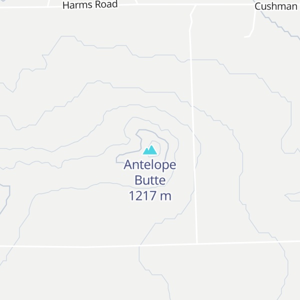 Map of Antelope Butte