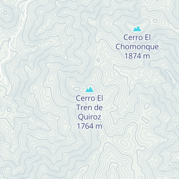 Map of Cerro El Tren de Quiroz