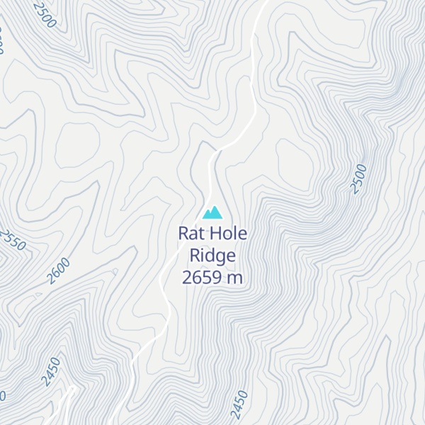 Map of Rat Hole Ridge