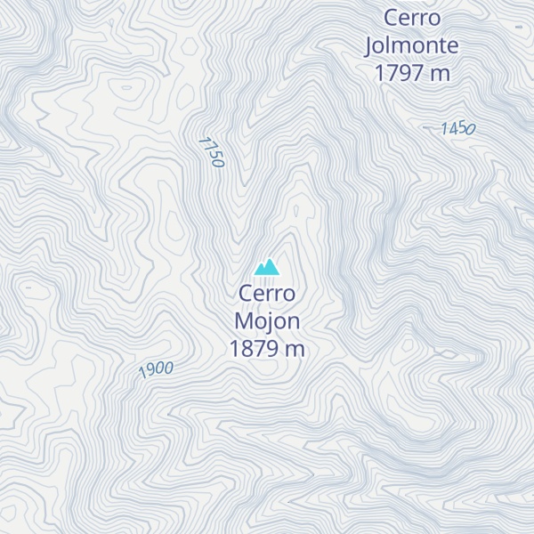 Map of Cerro Mojon
