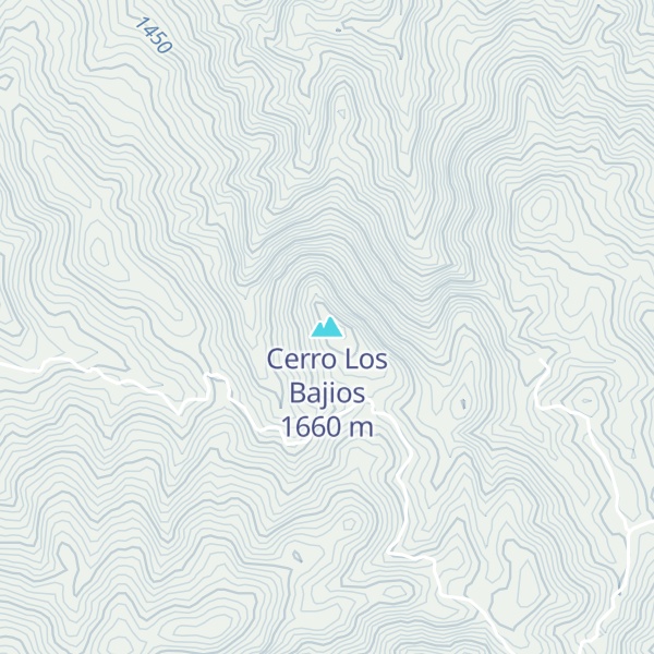 Map of Cerro Los Bajios