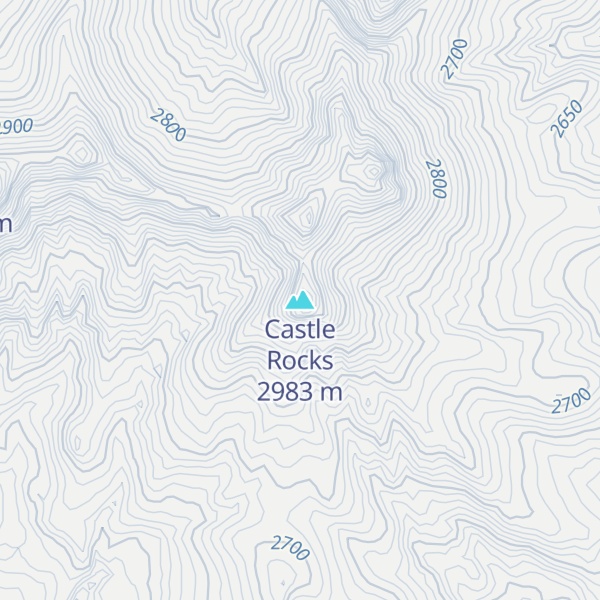 Map of Castle Rocks