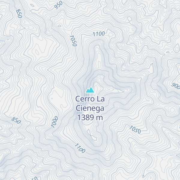 Map of Cerro La Cienega