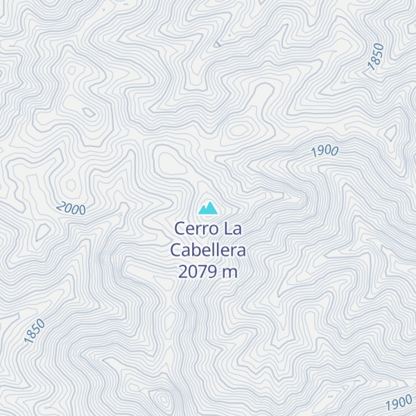 Map of Cerro La Cabellera