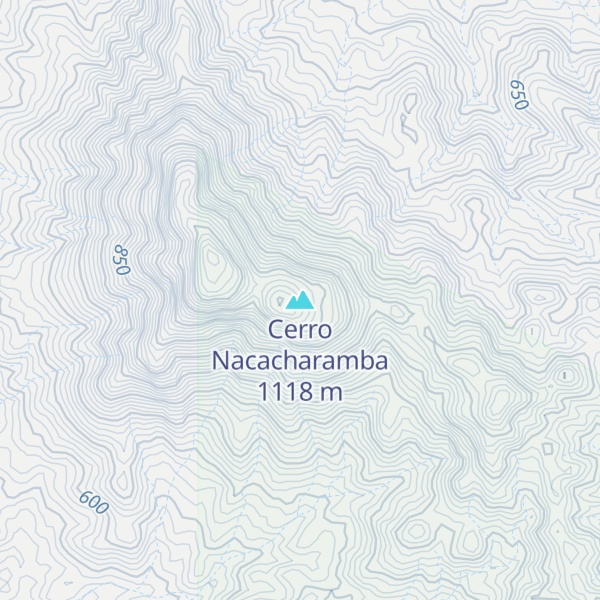 Map of Cerro Nacacharamba