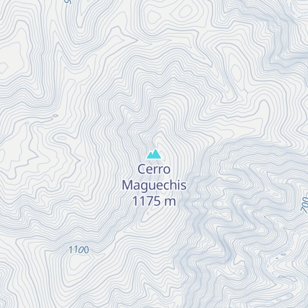 Map of Cerro Maguechis
