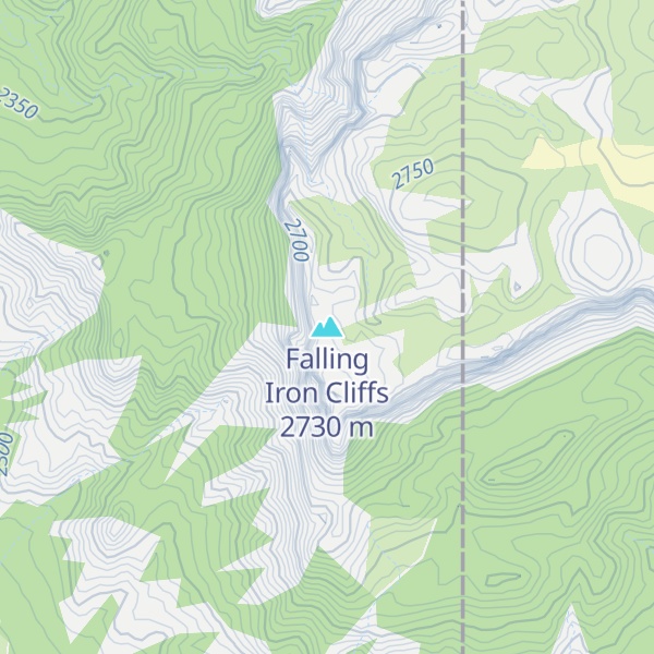 Map of Falling Iron Cliffs