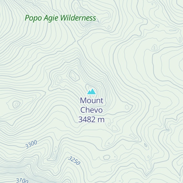 Map of Mount Chevo