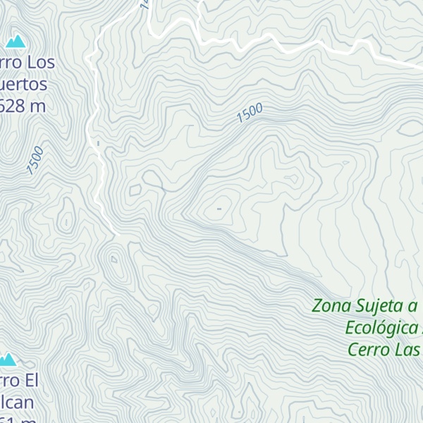 Map of Cerro La Palmita