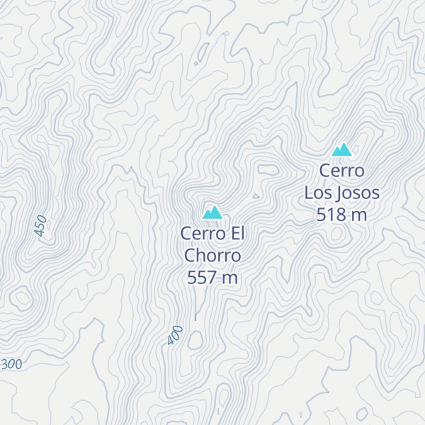 Map of Cerro El Chorro