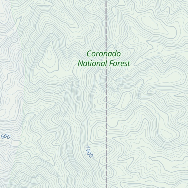 Map of Peloncillo Benchmark