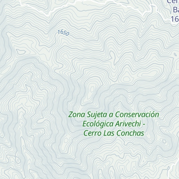 Map of Cerro La Sierrita