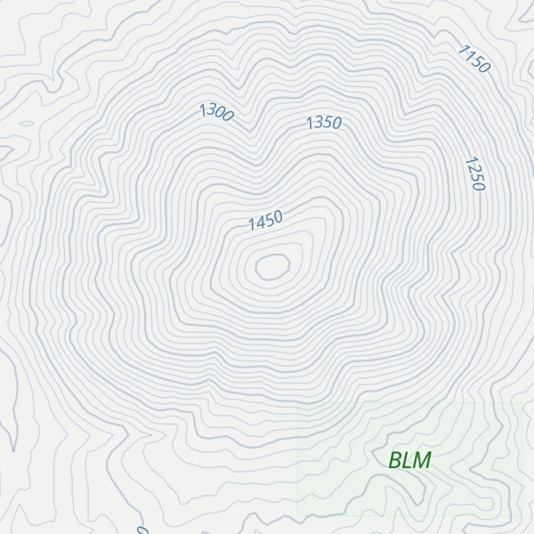Map of Miles Butte