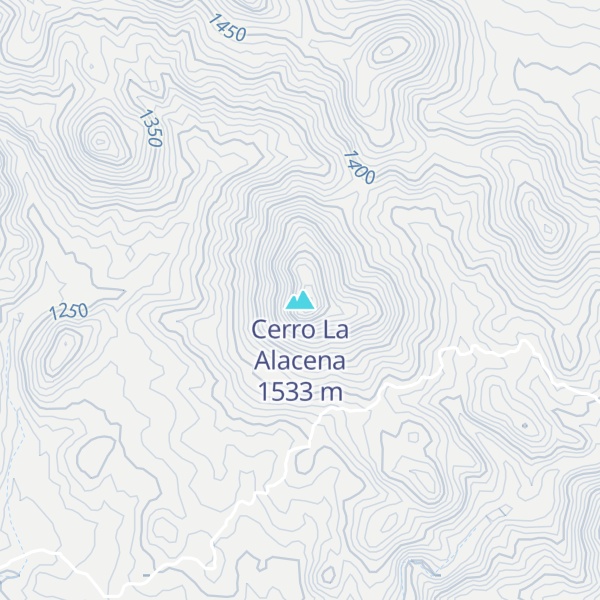 Map of Cerro La Alacena