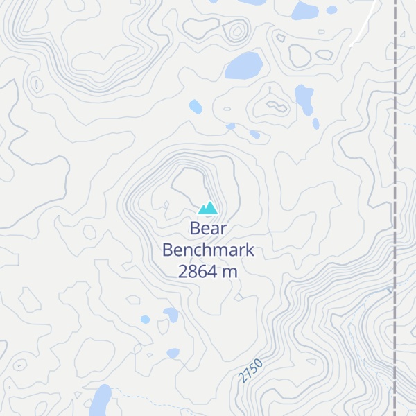 Map of Bear Benchmark