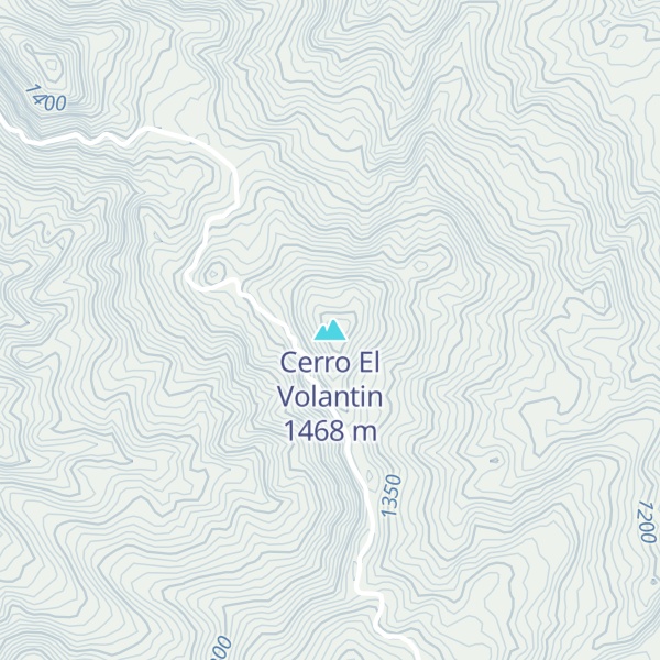 Map of Cerro El Volantin