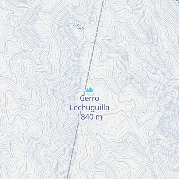 Map of Cerro Lechuguilla