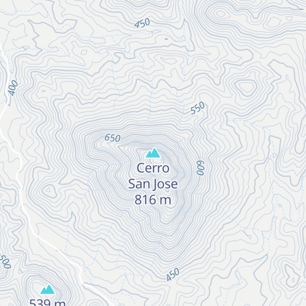 Map of Cerro San Jose
