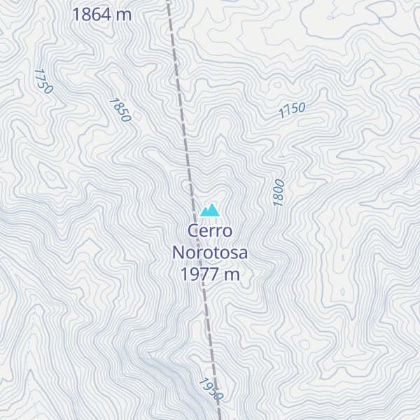Map of Cerro Norotosa
