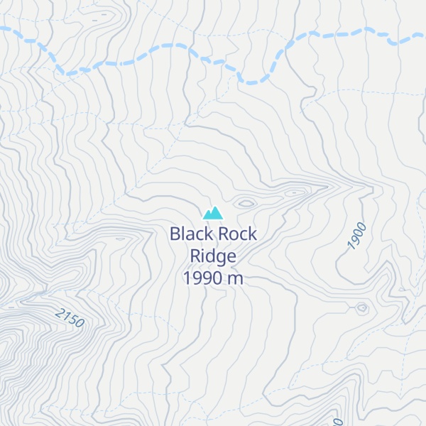 Map of Black Rock Ridge