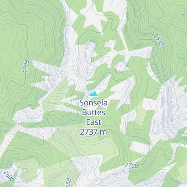 Map of Sonsela Buttes East
