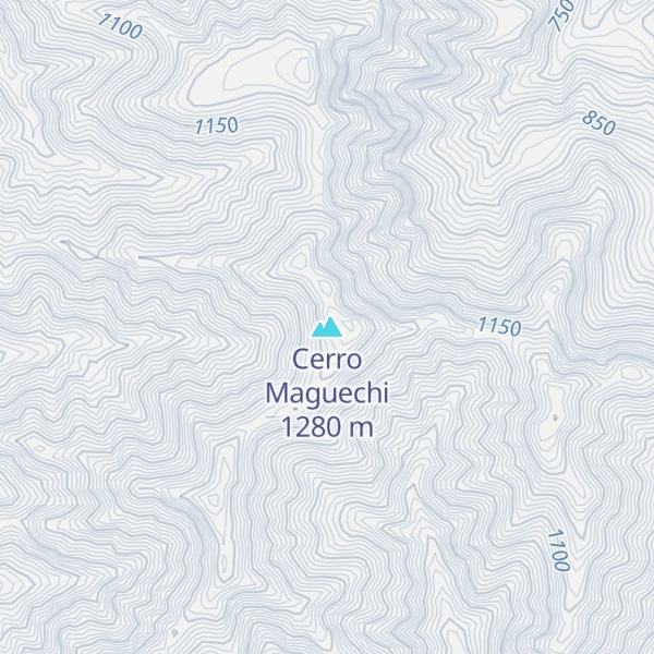 Map of Cerro Maguechi