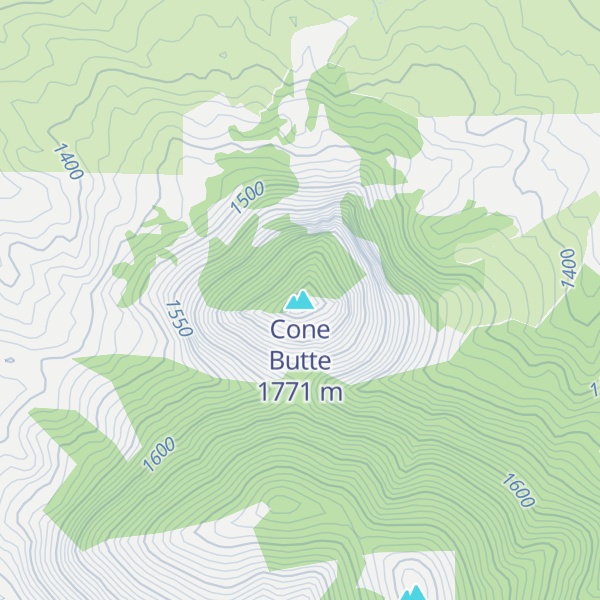 Map of Cone Butte