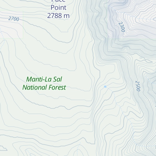 Map of Sinbad Ridge