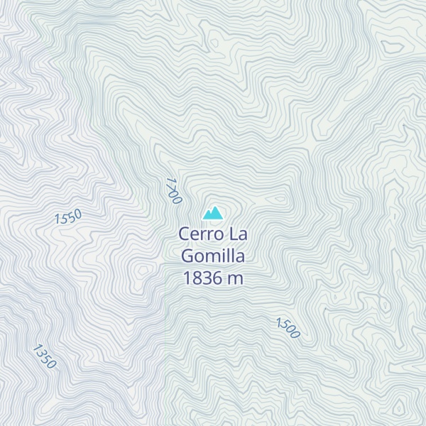 Map of Cerro La Gomilla