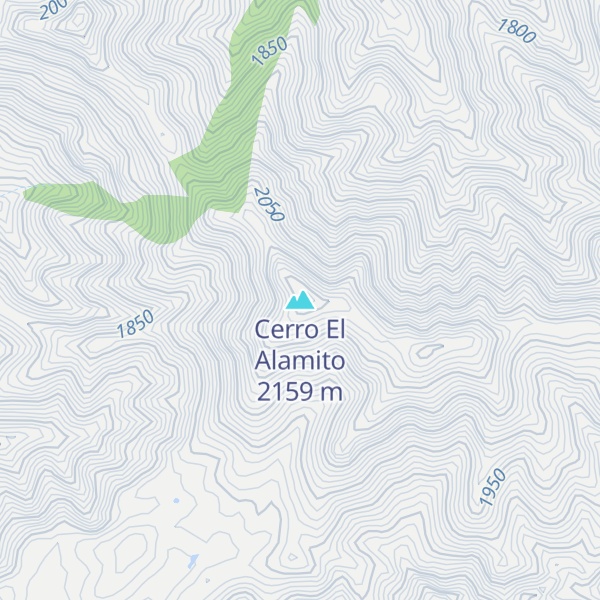 Map of Cerro El Alamito