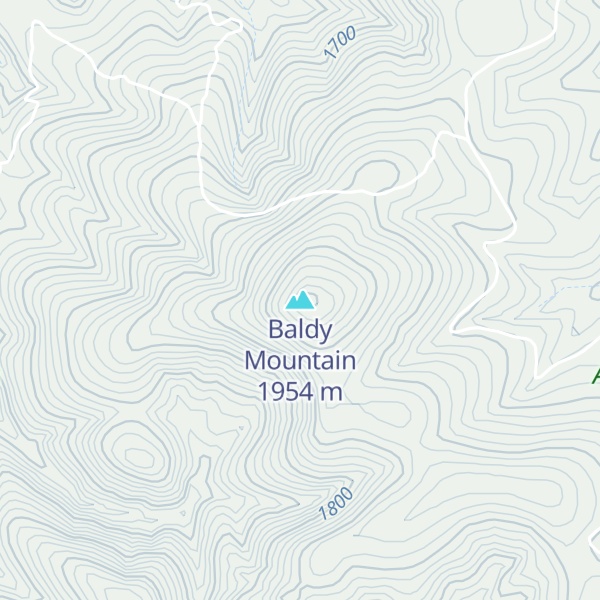 Map of Baldy Mountain