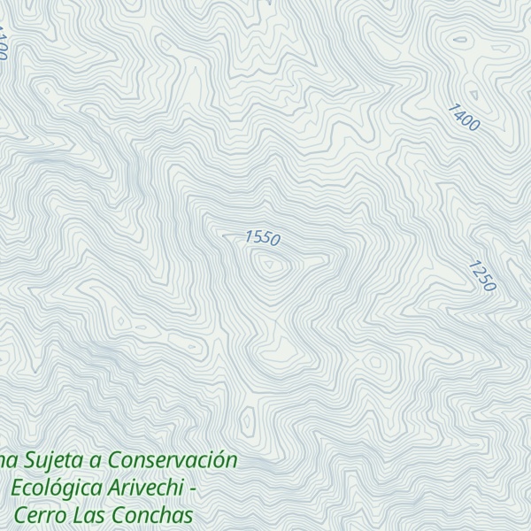 Map of Cerro San Miguel