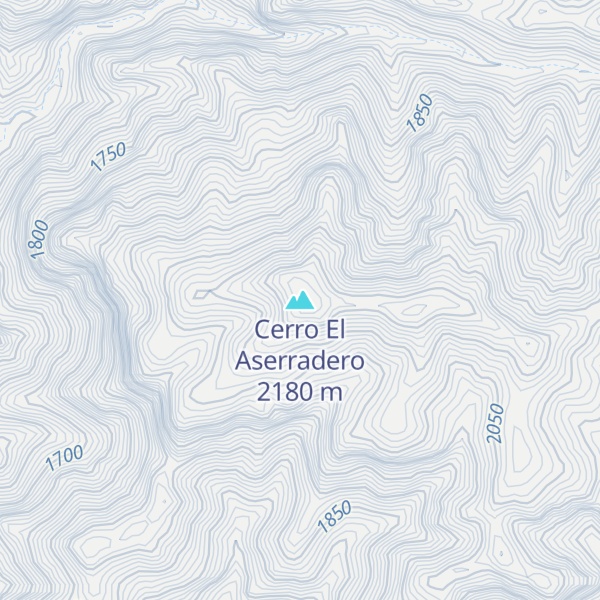 Map of Cerro El Aserradero
