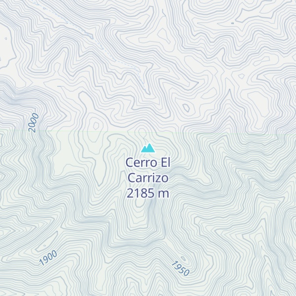 Map of Cerro El Carrizo