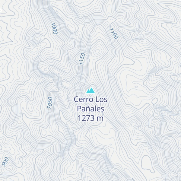 Map of Cerro Los Pañales