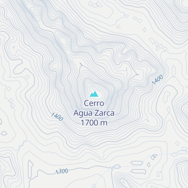 Map of Cerro Agua Zarca