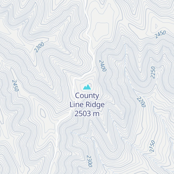 Map of County Line Ridge