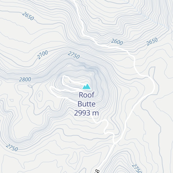 Map of Roof Butte