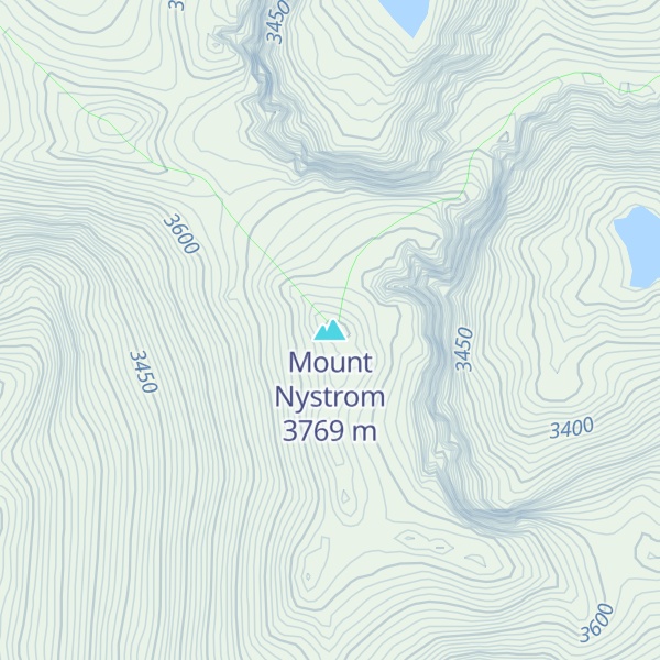 Map of Mount Nystrom